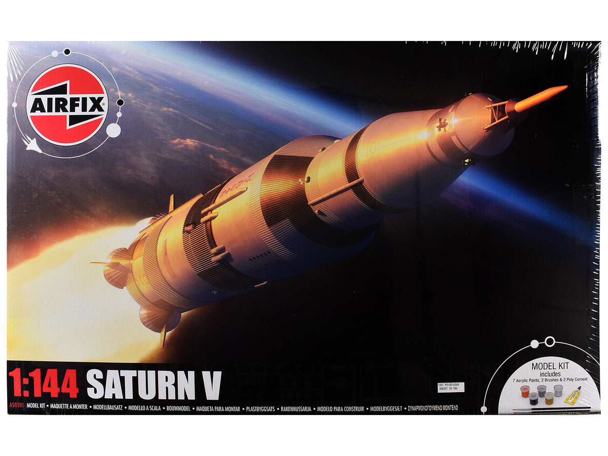 Level 3 Model Kit NASA Saturn V Rocket Gift Set 1/144 Plastic Model Kit by Airfix by Airfix