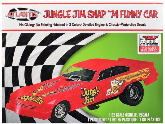 Model Kit 1974 Funny Car "Jungle Jim" (Snap-to-Build) 1/32 Scale Model by Atlantis by Atlantis