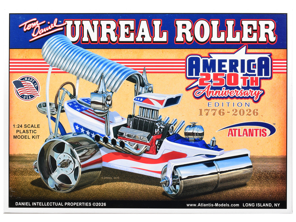 Skill 2 Model Kit Tom Daniel's Unreal Roller "America 250th Anniversary" Edition 1/24 Scale Model by Atlantis-0