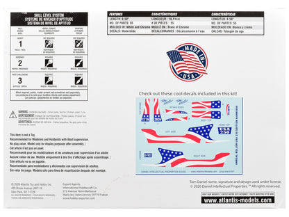 Skill 2 Model Kit Tom Daniel's Unreal Roller "America 250th Anniversary" Edition 1/24 Scale Model by Atlantis-3