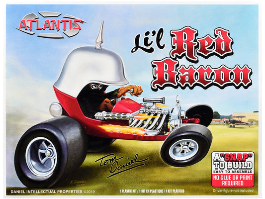 Model Kit Tom Daniel's Lil' Red Baron Show Rod (Snap-to-Build) 1/32 Scale Model by Atlantis by Atlantis