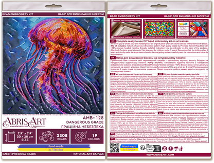 Dangerous Grace Mid-Sized Bead Embroidery Kit by Abris Art AMB-128