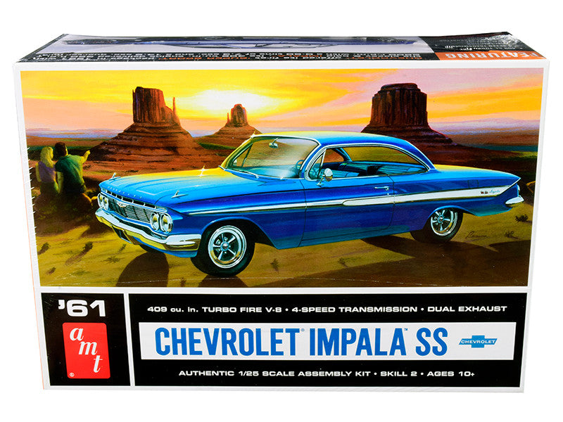 Skill 2 Model Kit 1961 Chevrolet Impala SS 1/25 Scale Model by AMT by AMT