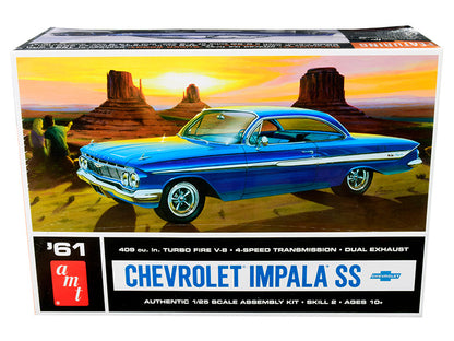Skill 2 Model Kit 1961 Chevrolet Impala SS 1/25 Scale Model by AMT by AMT