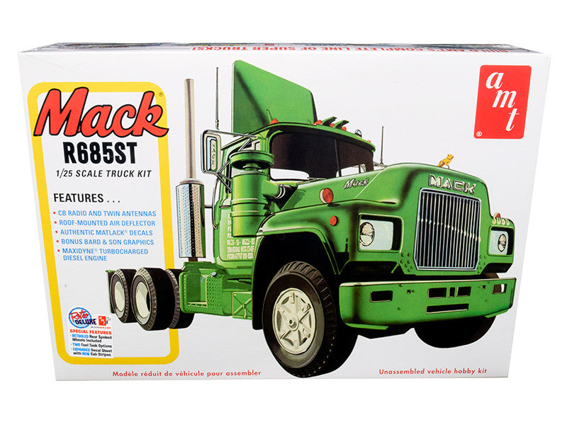 Skill 3 Model Kit Mack R685ST Semi Tractor Truck 1/25 Scale Model by AMT by AMT
