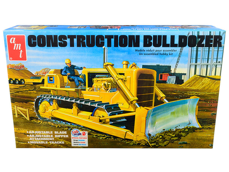 Skill 3 Model Kit Construction Bulldozer 1/25 Scale Model by AMT by AMT