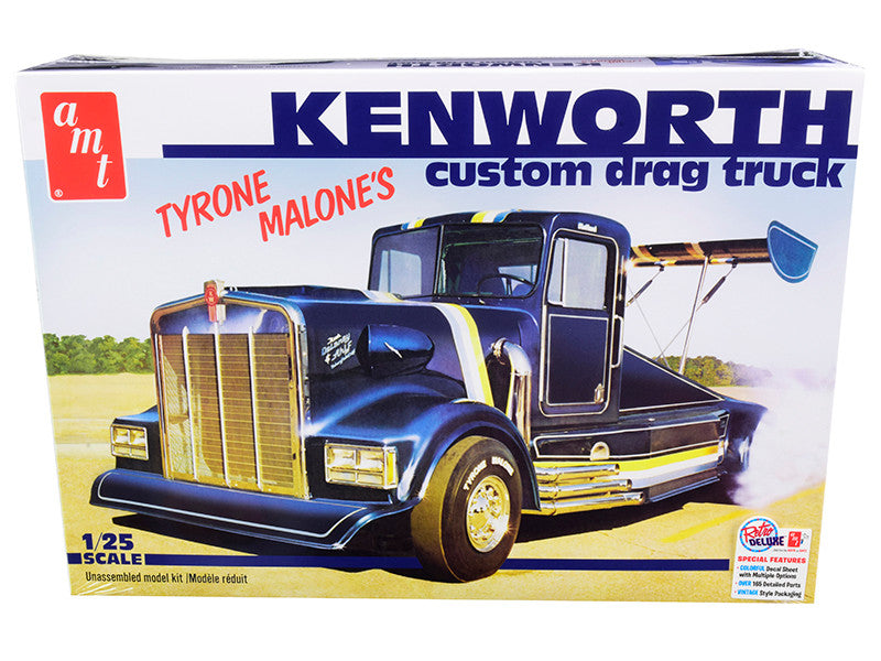 Skill 3 Model Kit Tyrone Malone's Kenworth Custom Drag Truck 1/25 Scale Model by AMT by AMT