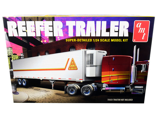 Skill 3 Model Kit Reefer Trailer 1/24 Scale Model by AMT by AMT