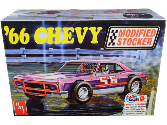 Skill 2 Model Kit 1966 Chevrolet Impala Modified Stocker 1/25 Scale Model by AMT by AMT