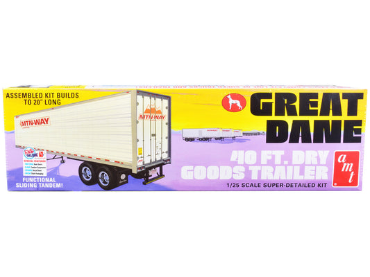 Skill 3 Model Kit Great Dane 40 Ft. Dry Goods Trailer 1/25 Scale Model by AMT by AMT