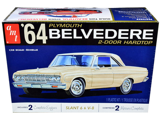 Skill 2 Model Kit 1964 Plymouth Belvedere Coupe Hardtop 1/25 Scale Model by AMT by AMT