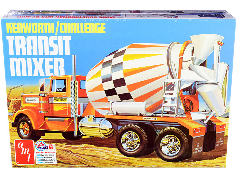 Skill 3 Model Kit Kenworth / Challenge Transit Cement Mixer Truck 1/25 Scale Model by AMT by AMT