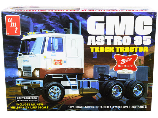 Skill 3 Model Kit GMC Astro 95 Truck Tractor "Miller" 1/25 Scale Model by AMT by AMT