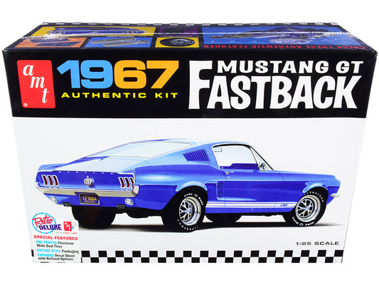 Skill 2 Model Kit 1967 Ford Mustang GT Fastback 1/25 Scale Model by AMT by AMT