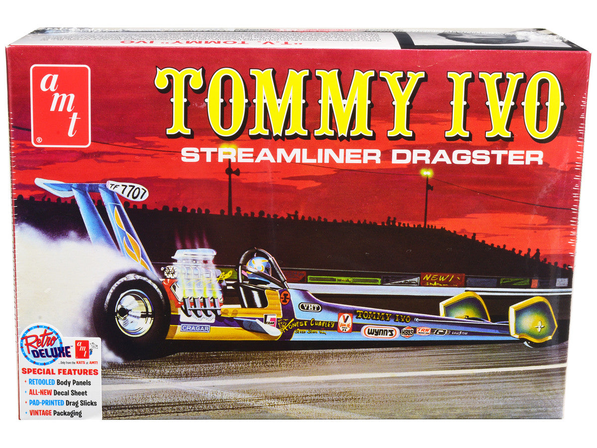 Skill 2 Model Kit Tommy Ivo Streamliner Dragster 1/25 Scale Model by AMT by AMT