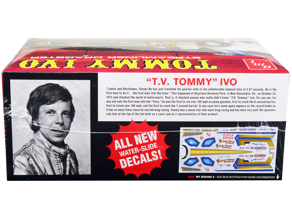 Skill 2 Model Kit Tommy Ivo Streamliner Dragster 1/25 Scale Model by AMT by AMT
