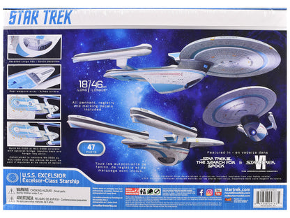 Skill 2 Model Kit U.S.S. Excelsior NX-2000 Space Ship "Star Trek III: The Search for Spock" (1984) Movie 1/1000 Scale Model by AMT by AMT