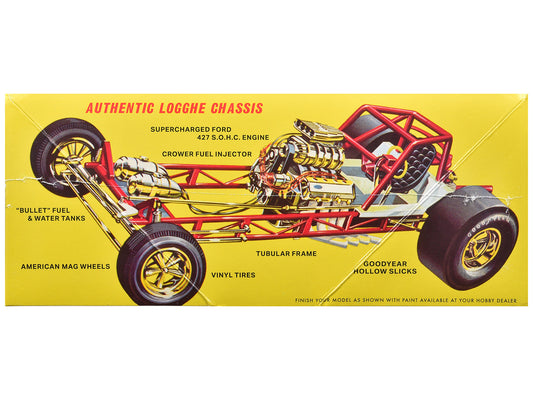 Skill 2 Model Kit 1969 Ford Mustang Longnose Funny Car "Gas Ronda" 1/25 Scale Model by AMT by AMT