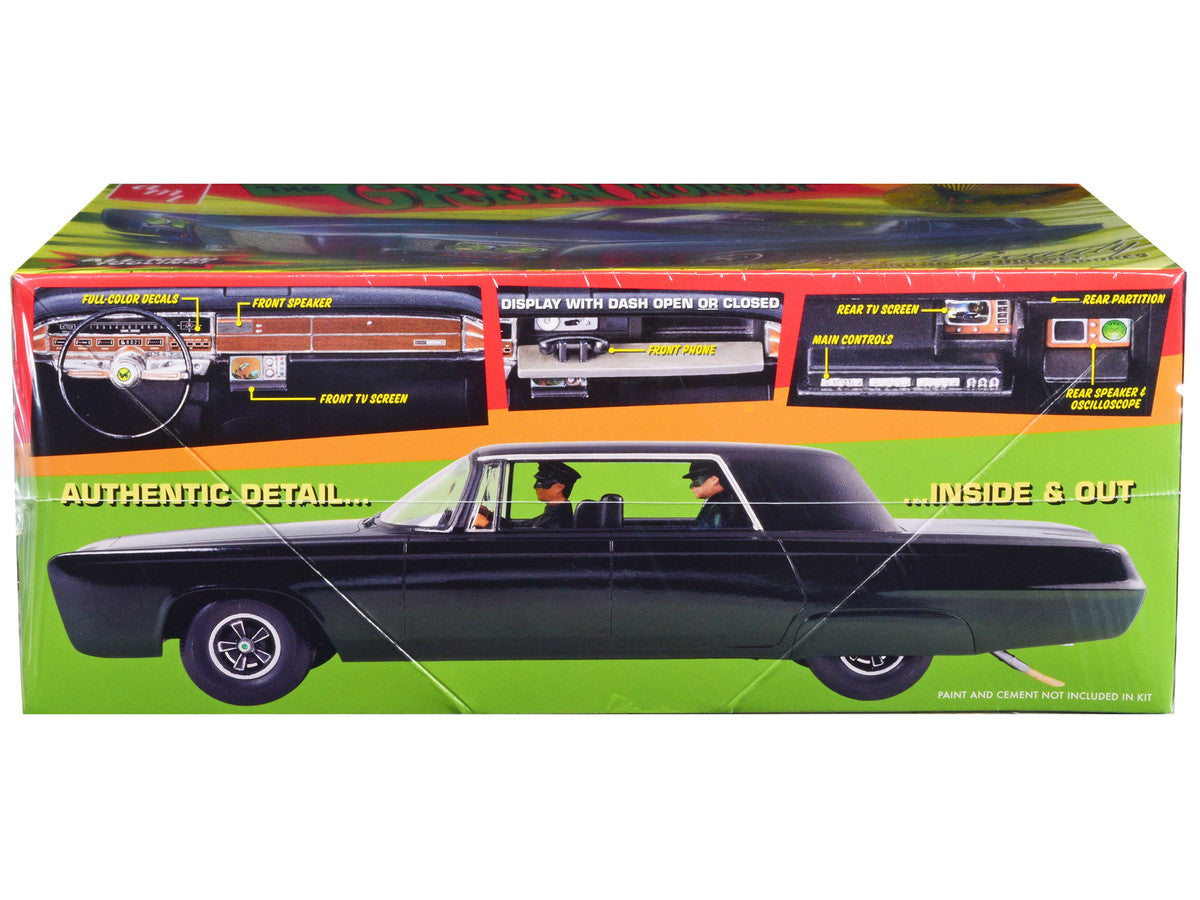 Skill 2 Model Kit Black Beauty "The Green Hornet" (1966–1967) TV Series with Green Hornet and Kato Figures 1/25 Scale Model by AMT by AMT