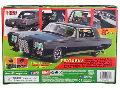 Skill 2 Model Kit Black Beauty "The Green Hornet" (1966–1967) TV Series with Green Hornet and Kato Figures 1/25 Scale Model by AMT by AMT