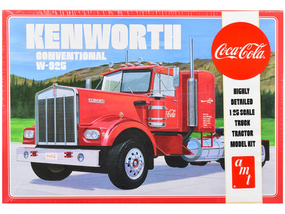 Skill 3 Model Kit Kenworth Conventional W-925 Tractor Truck "Coca-Cola" 1/25 Scale Model by AMT by AMT