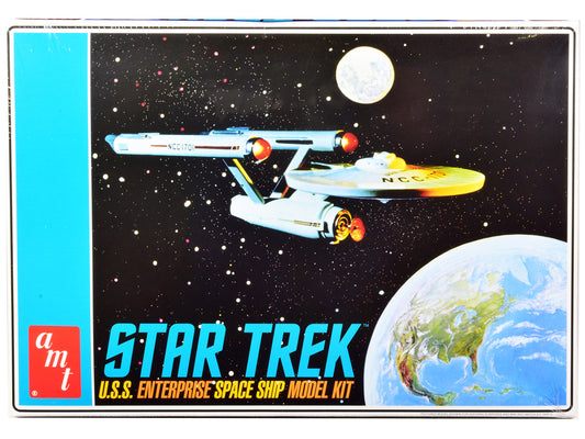 Skill 2 Model Kit U.S.S. Enterprise NCC-1701 Space Ship "Star Trek" 1/650 Scale Model by AMT by AMT