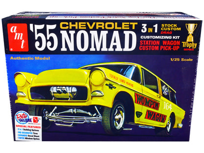 Skill 2 Model Kit 1955 Chevrolet Nomad 3-in-1 Kit "Trophy Series" 1/25 Scale Model by AMT by AMT
