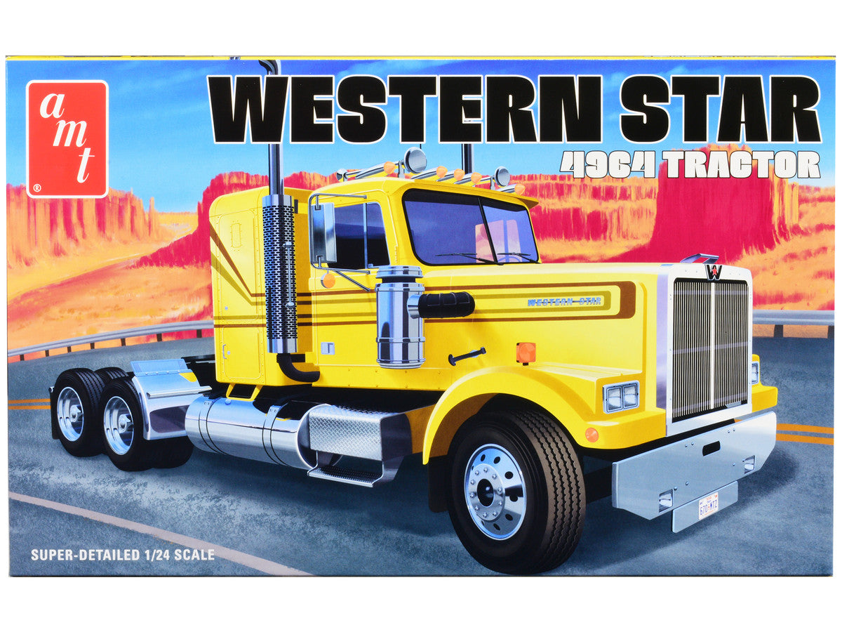 Skill 3 Model Kit Western Star 4964 Truck Tractor 1/24 Scale Model by AMT by AMT