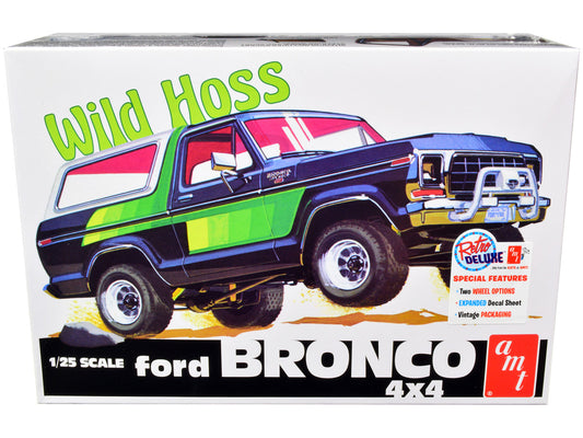 Skill 2 Model Kit Ford Bronco 4X4 "Wild Hoss" 1/25 Scale Model by AMT by AMT
