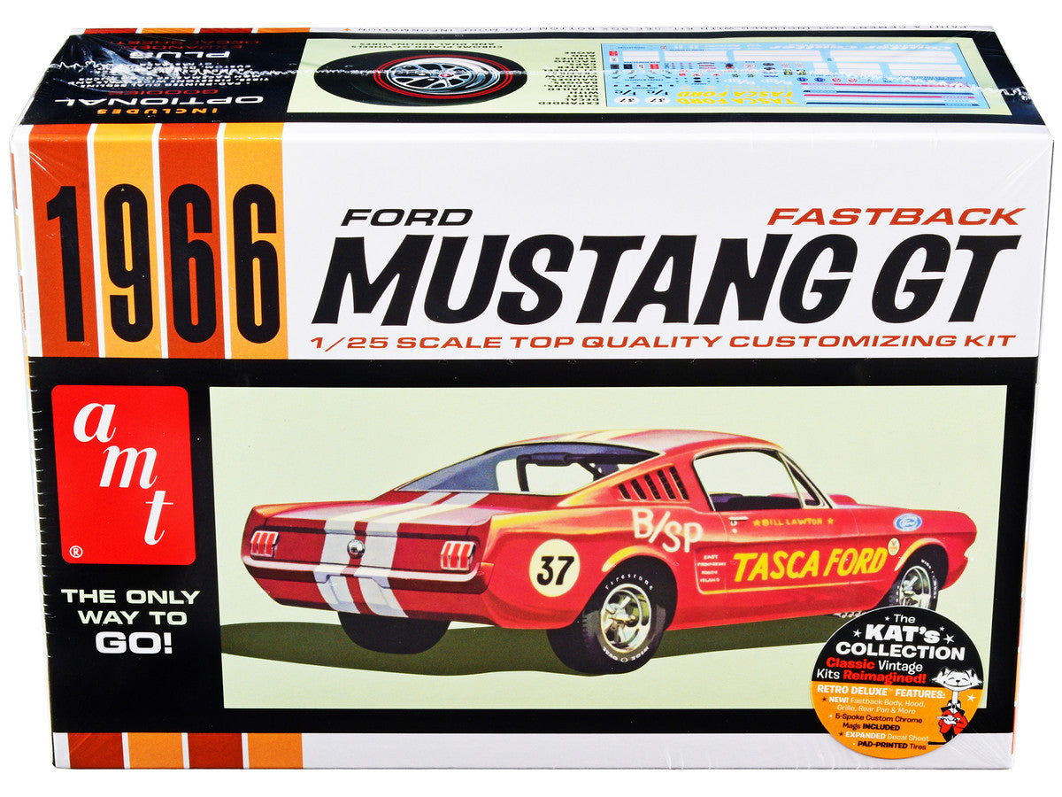 Skill 2 Model Kit 1966 Ford Mustang GT Fastback 1/25 Scale Model by AMT by AMT