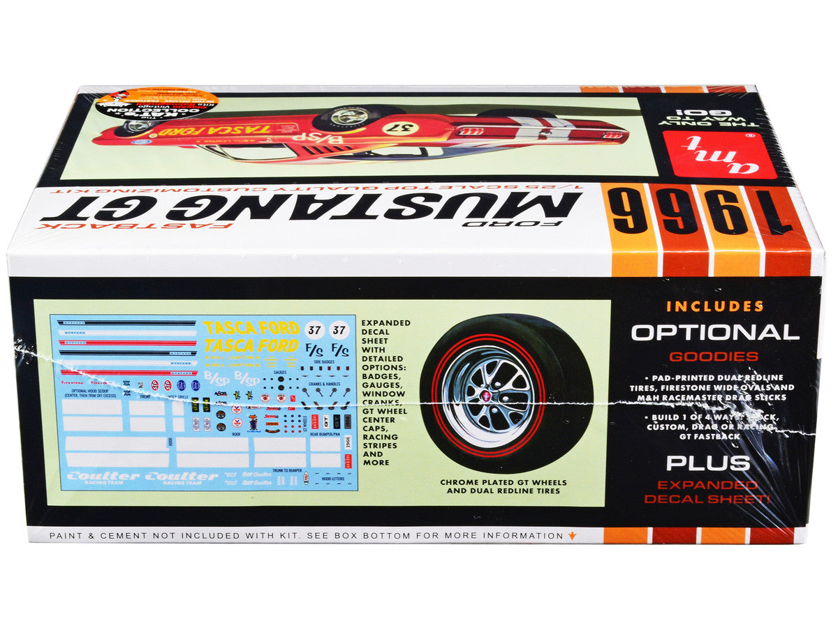 Skill 2 Model Kit 1966 Ford Mustang GT Fastback 1/25 Scale Model by AMT by AMT