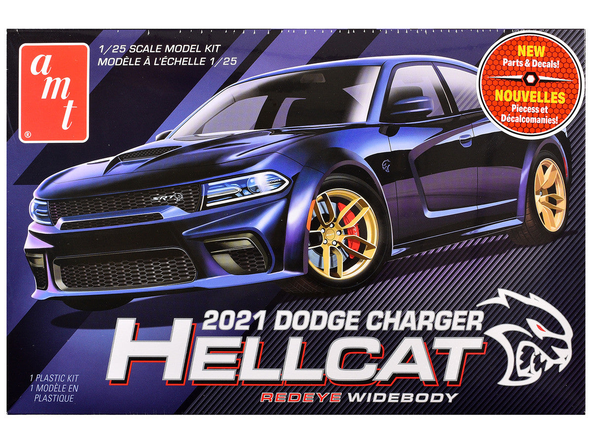 Skill 2 Model Kit 2021 Dodge Charger Hellcat Redeye Widebody 1/25 Scale Model by AMT by AMT