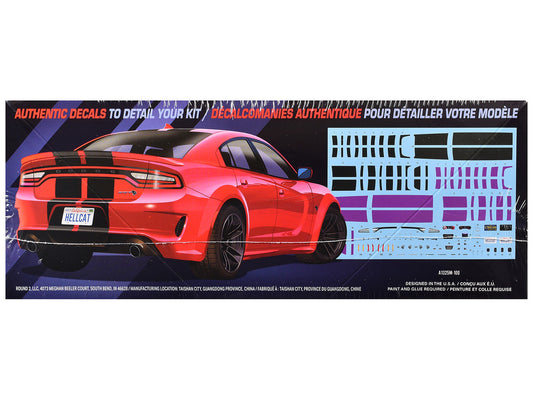 Skill 2 Model Kit 2021 Dodge Charger Hellcat Redeye Widebody 1/25 Scale Model by AMT by AMT