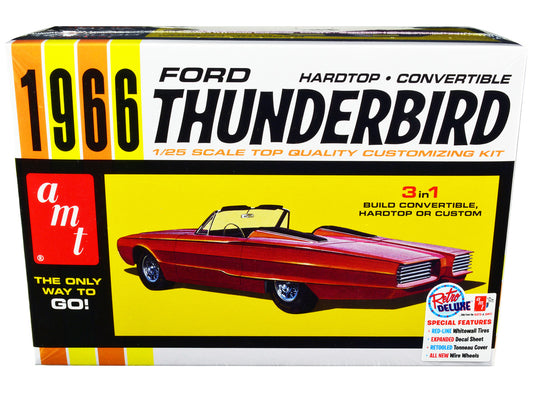 Skill 2 Model Kit 1966 Ford Thunderbird Hardtop/Convertible 3-in-1 Kit 1/25 Scale Model by AMT by AMT