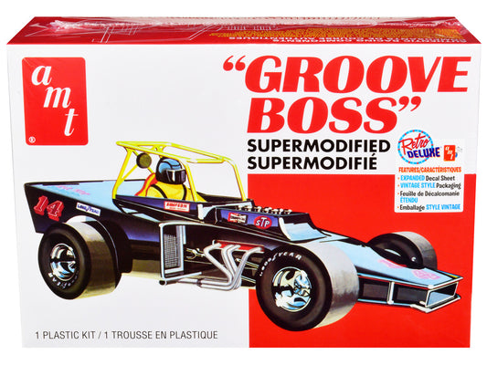 Skill 2 Model Kit "Groove Boss" Supermodified Racer 1/25 Scale Model by AMT by AMT