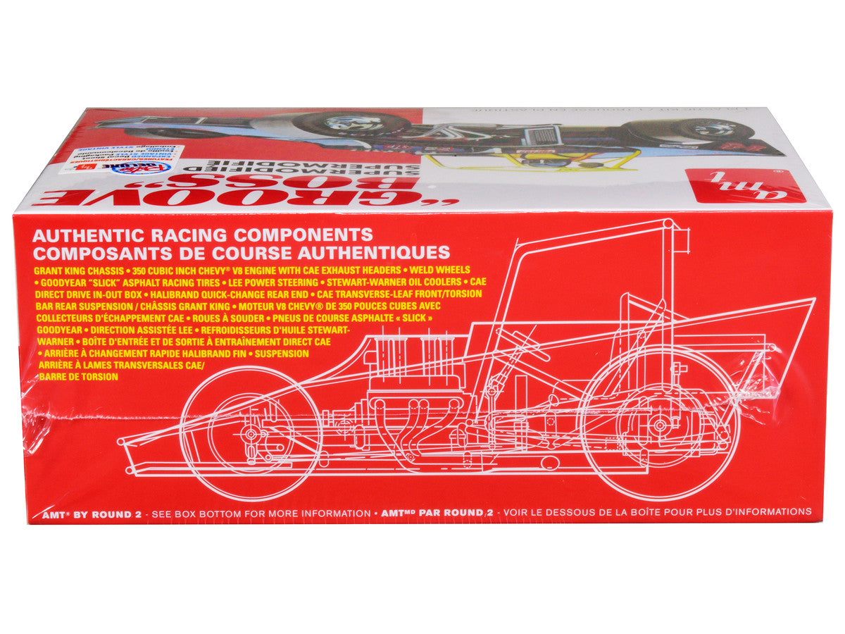 Skill 2 Model Kit "Groove Boss" Supermodified Racer 1/25 Scale Model by AMT by AMT