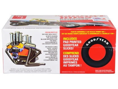 Skill 2 Model Kit "Groove Boss" Supermodified Racer 1/25 Scale Model by AMT by AMT