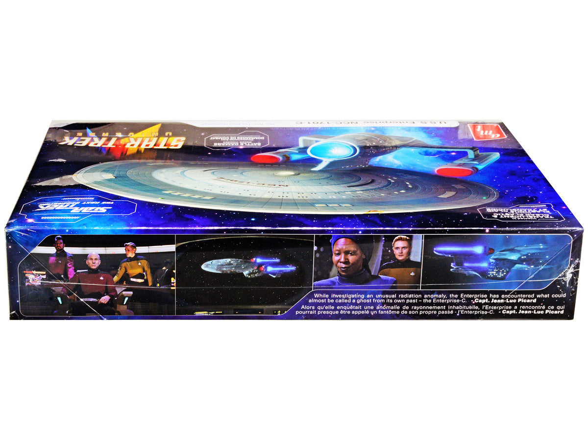 Skill 2 Model Kit U.S.S. Enterprise NCC-1701-C Space Ship "Star Trek: The Next Generation" (1987) TV Series 1/1400 Scale Model by AMT by AMT