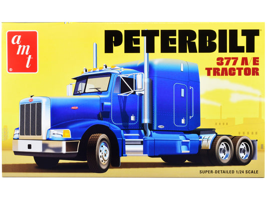 Skill 3 Model Kit Peterbilt 377 A/E Truck Tractor 1/24 Scale Model by AMT by AMT