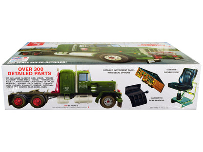 Skill 3 Model Kit Kenworth Conventional Tractor "Alaskan Hauler" 1/25 Scale Model by AMT by AMT
