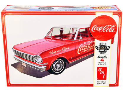 Skill 3 Model Kit 1963 Chevrolet II Nova Wagon "Coca-Cola" 1/25 Scale Model by AMT by AMT