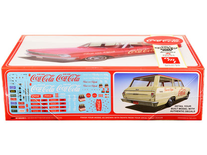 Skill 3 Model Kit 1963 Chevrolet II Nova Wagon "Coca-Cola" 1/25 Scale Model by AMT by AMT