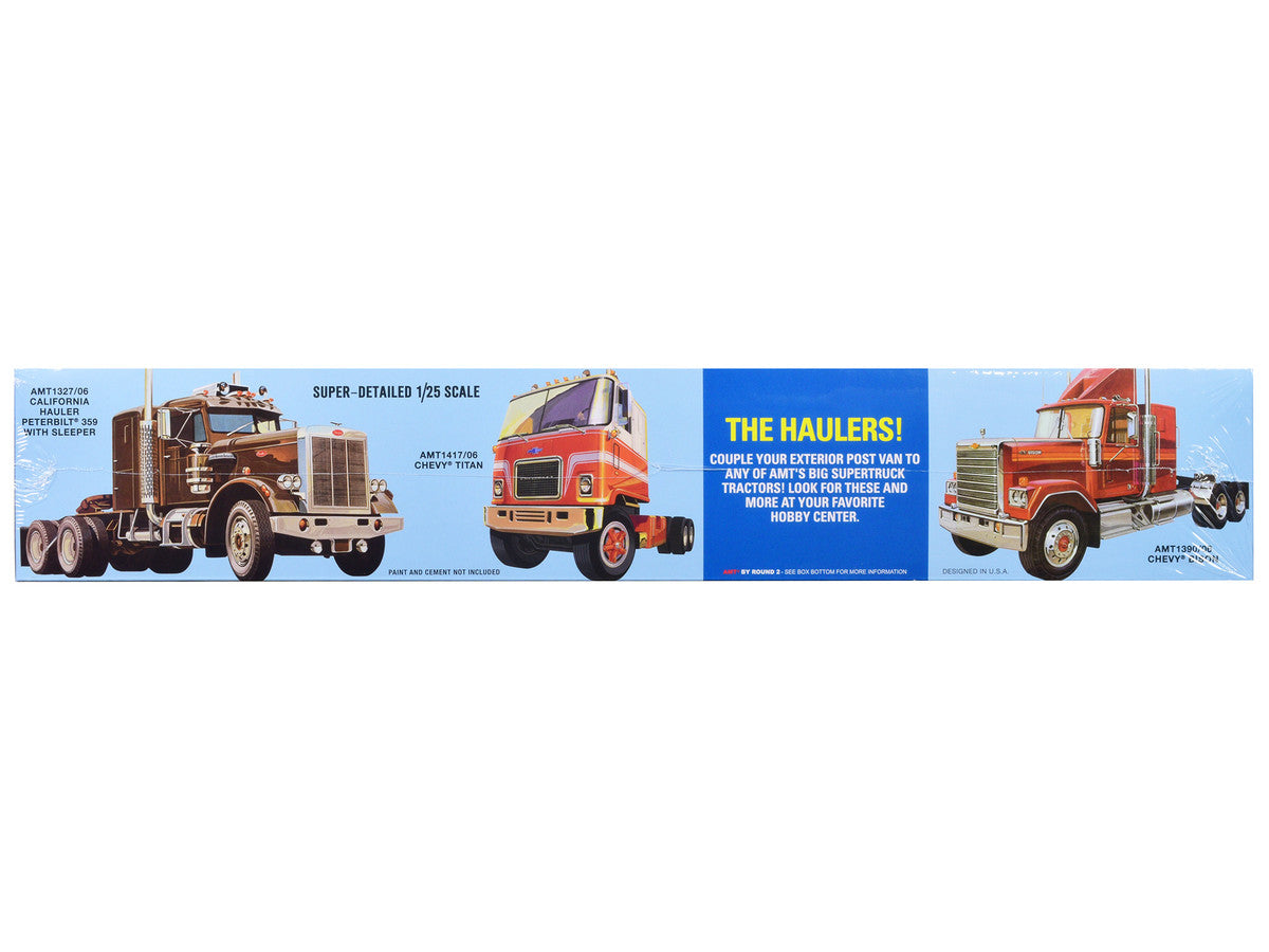 Skill 3 Model Kit Fruehauf Forty Foot Exterior Post Van Trailer "Dohrn Transfer Co." 1/25 Scale Model by AMT by AMT