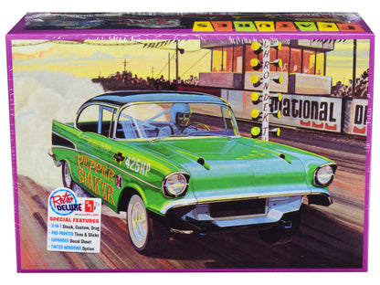 Skill 2 Model Kit 1957 Chevrolet Bel Air "Pepper Shaker" 3 in 1 Kit 1/25 Scale Model by AMT by AMT
