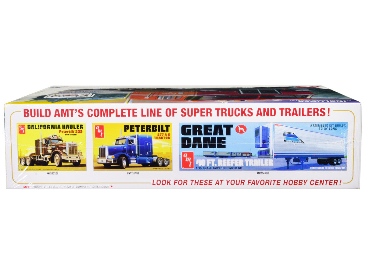 Skill 3 Model Kit Peterbilt 352 Pacemaker Cabover Tractor "Coors" 1/25 Scale Model by AMT by AMT