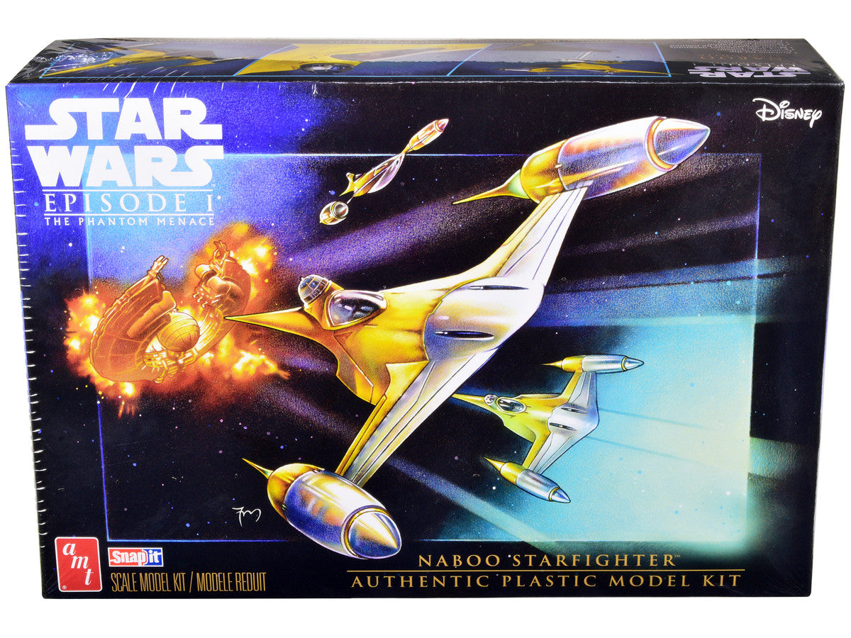 Skill 2 Model Kit Naboo Starfighter Spaceship "Star Wars: Episode I - The Phantom Menace" (1999) Movie 1/48 Scale Model by AMT by AMT