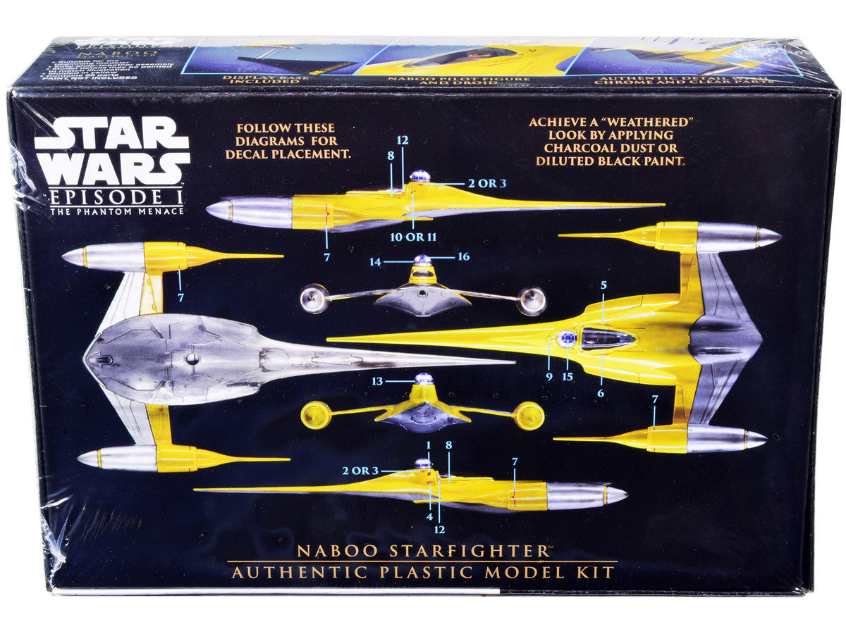 Skill 2 Model Kit Naboo Starfighter Spaceship "Star Wars: Episode I - The Phantom Menace" (1999) Movie 1/48 Scale Model by AMT by AMT