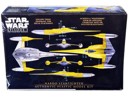 Skill 2 Model Kit Naboo Starfighter Spaceship "Star Wars: Episode I - The Phantom Menace" (1999) Movie 1/48 Scale Model by AMT by AMT