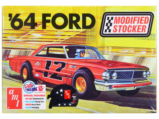 Skill 2 Model Kit 1964 Ford Galaxie "Modified Stocker" 1/25 Scale Model by AMT by AMT