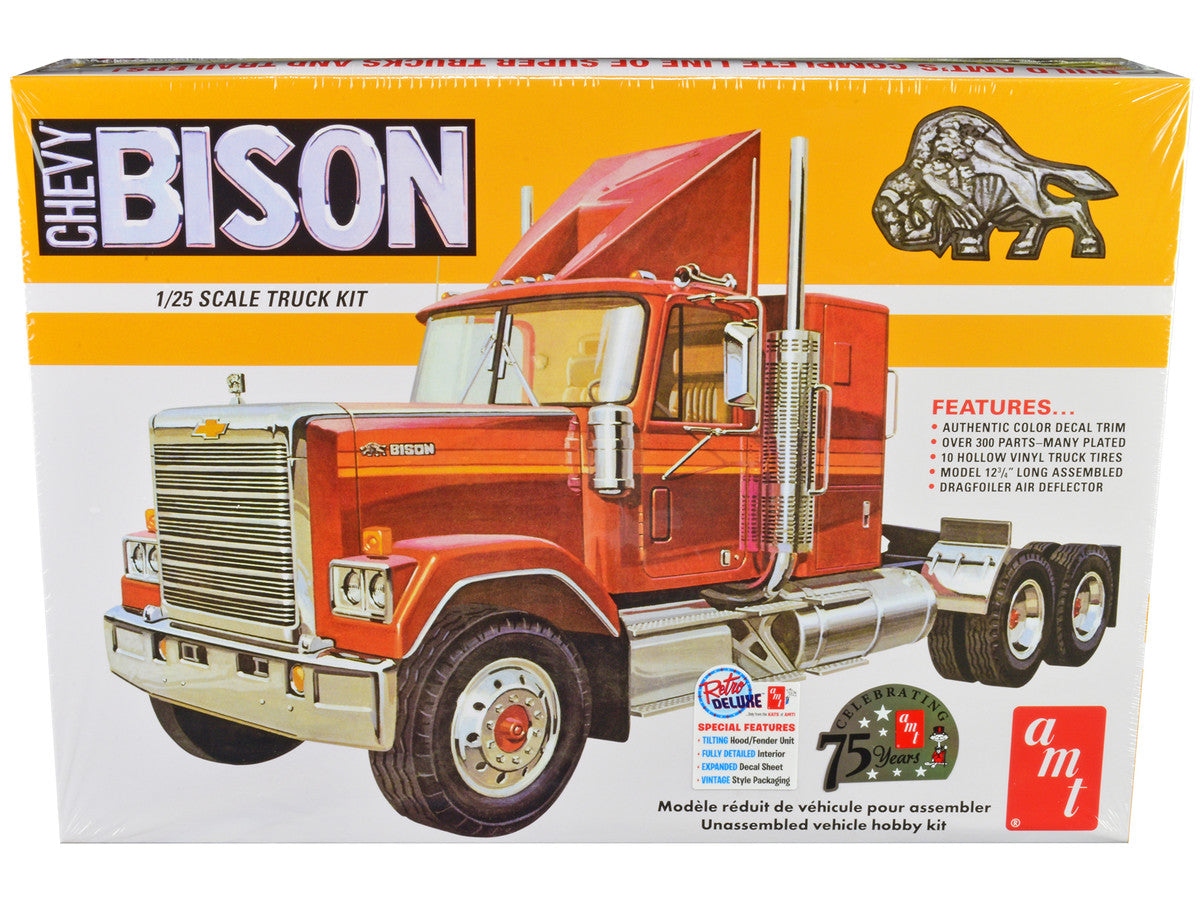 Skill 3 Model Kit Chevrolet Bison Truck Tractor 1/25 Scale Model by AMT by AMT